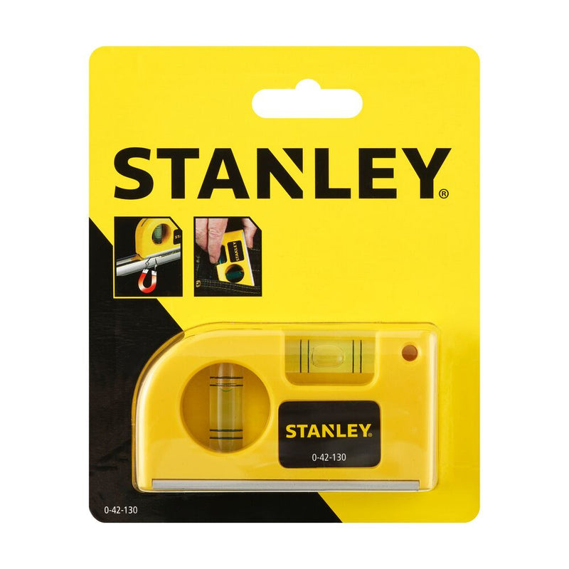 Mágneses zseb vízmérték 85mm (STANLEY 0-42-130)