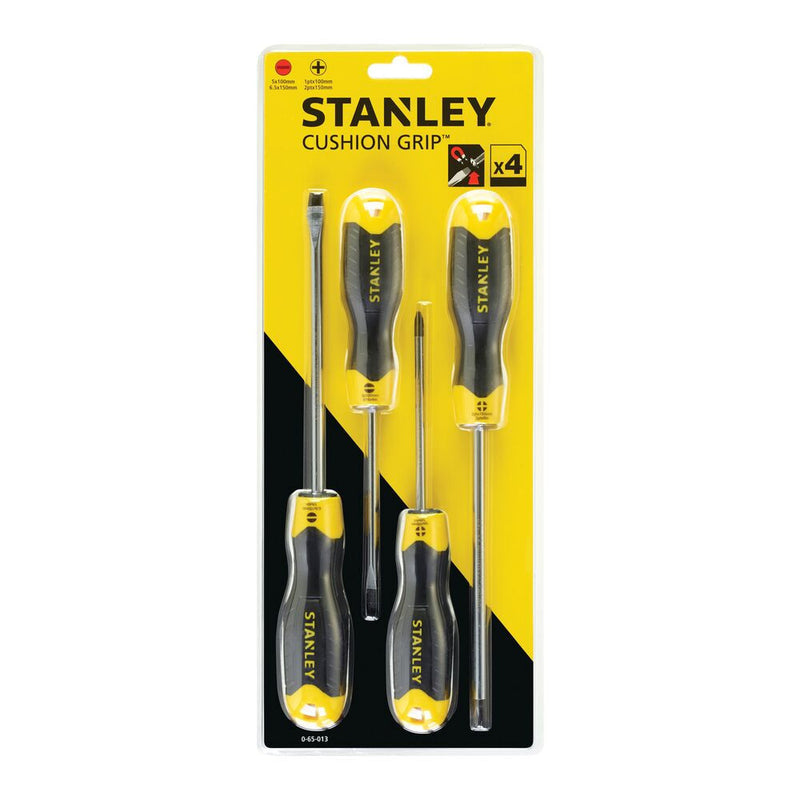 CushionGrip Screwdriver Set, 4-piece (STANLEY 0-65-013)