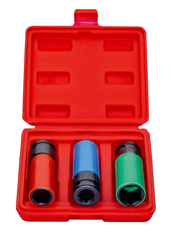 1/2" Gép dugókulcs készlet, 3db-os ALU-felnihez, 17-19-21mm (WÜRTH 071413030)