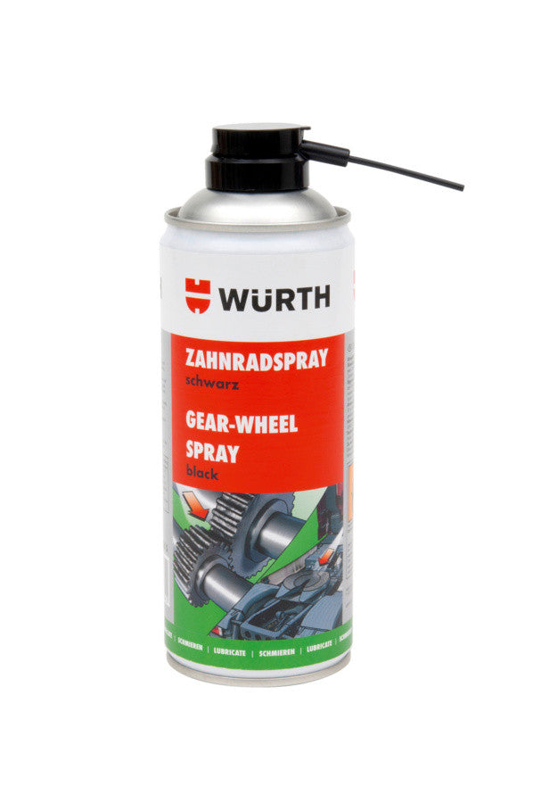 Fogaskerék spray, fekete 400ml (WÜRTH 08931055)