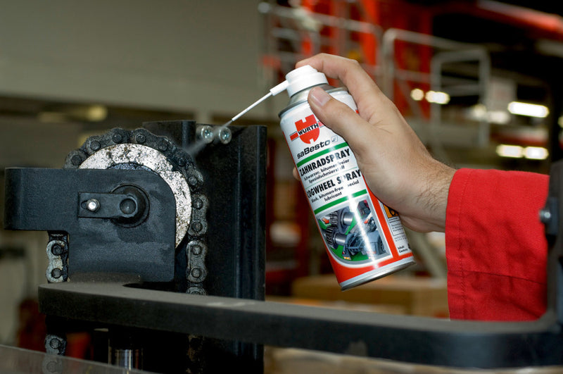 Fogaskerék spray, fekete 400ml (WÜRTH 08931055)