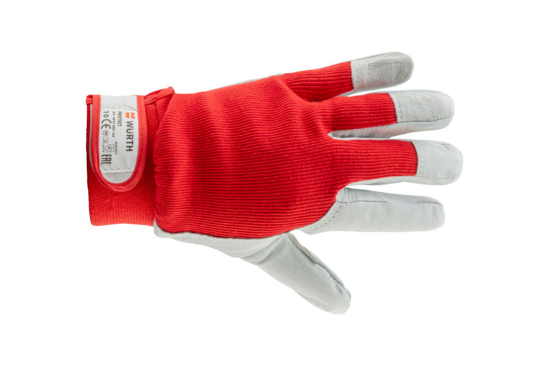 Védőkesztyű, bőr 9-es, PROTECT (WÜRTH 0899400133)