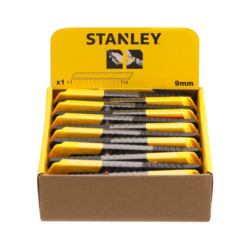 Plastic-bodied snap-off blade knife 9mm (STANLEY 1-10-150)