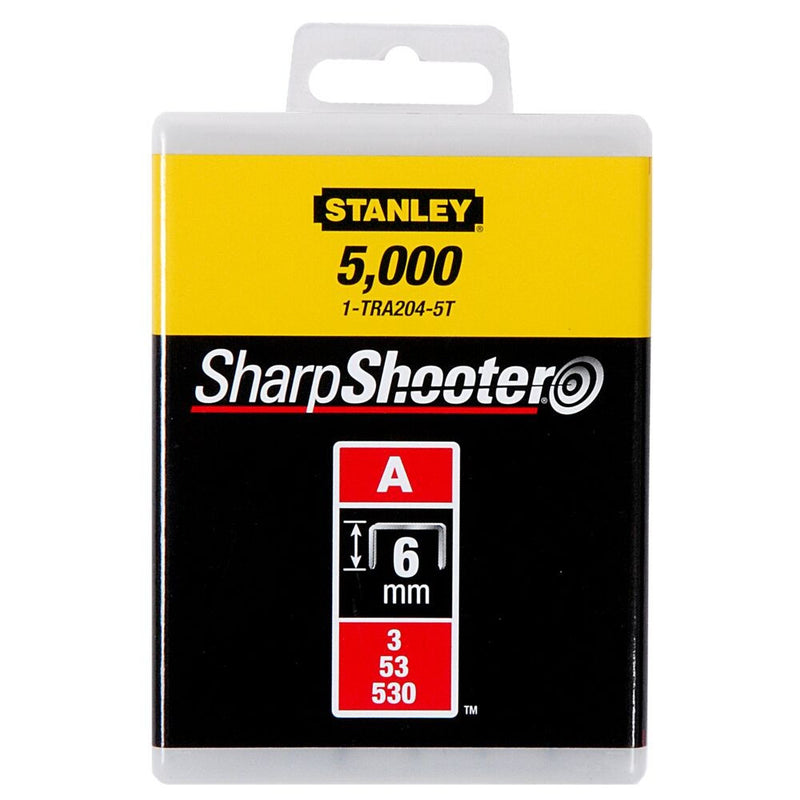 Tűzőkapocs "A" 6mm (3/53/530) 5000db (STANLEY 1-TRA204-5T)