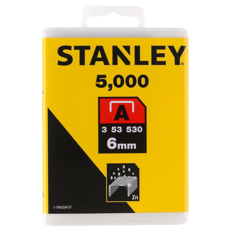Tűzőkapocs "A" 6mm (3/53/530) 5000db (STANLEY 1-TRA204-5T)
