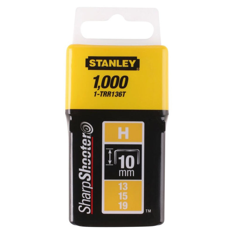 Tűzőkapocs "H" 10mm (13/15/19) 1000db (STANLEY 1-TRR136T)