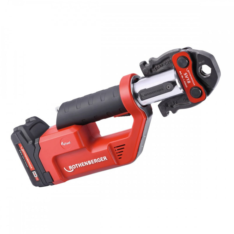 ROMAX Compact TT elektro-hidraulikus présgép, csőpress SV15-22-28, 1X2Ah (ROTHENBERGER 1000002117)
