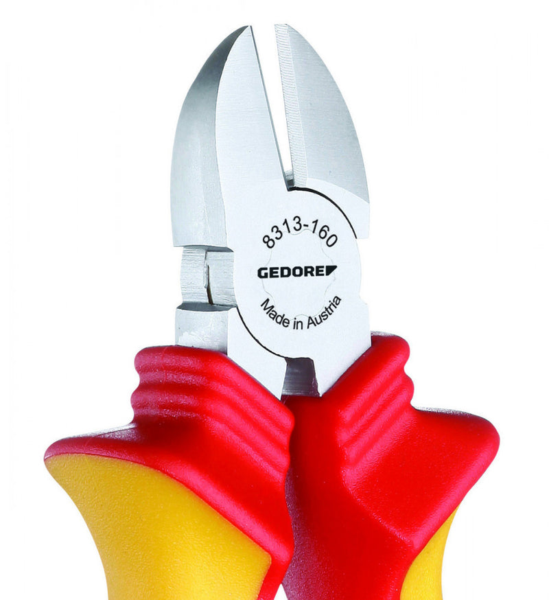 VDE Side Cutters with Dipped Insulation (GEDORE VDE 8314-160 H)