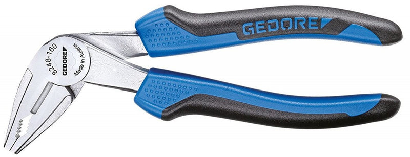 Hajlított kombinált fogó 160 mm 2K markolat (GEDORE 8248-160 JC)