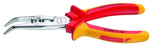 VDE multi-purpose pliers, bent, length: 200mm, 2K-handle (GEDORE VDE 8131 AB-200 H)