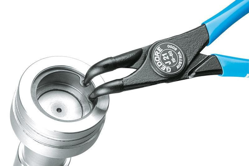 Gedore seeger pliers for internal circlips, bent, 85-140mm (GEDORE 8000 JE 41)