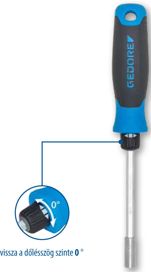 Ratcheting screwdriver SilentGEAR 1/4" bit holder (GEDORE 2675)