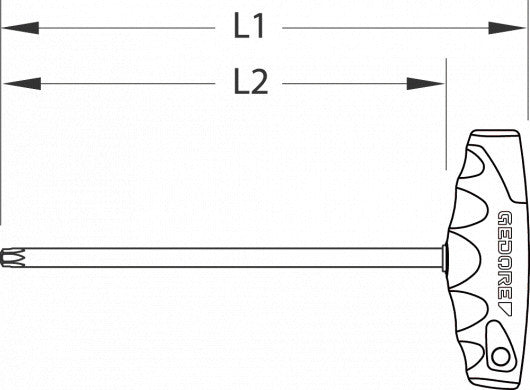 Csavarhúzó készlet, 7 részes TORX (GEDORE 2142 TX-007)
