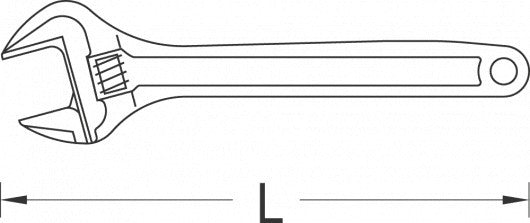 Adjustable wrench SW0-30mm 15° (GEDORE SB 60 S 8 C)