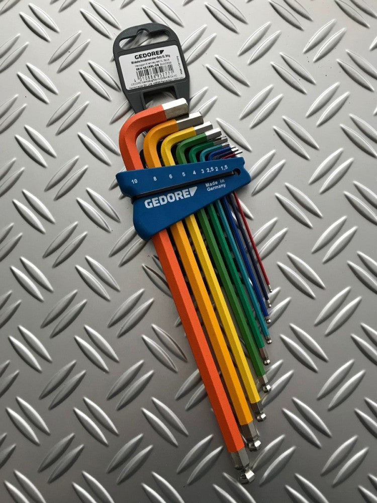 Colour hex key set 9-piece (GEDORE H 42 CKEL-09)