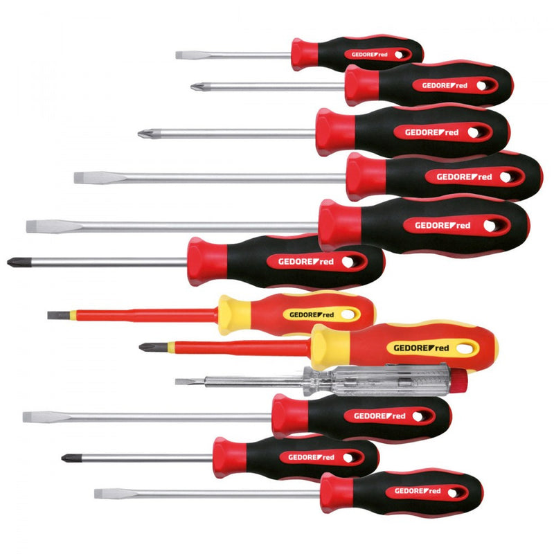 Screwdriver set 12-piece PH+PZ+LS 2K (GEDORE R38002012)