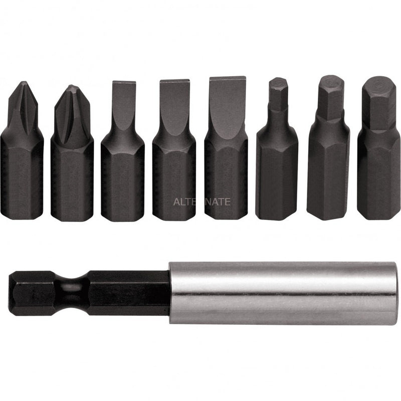 Bit set flat+PH+holder 1/4'' 9 pcs (GEDORE R33005009)