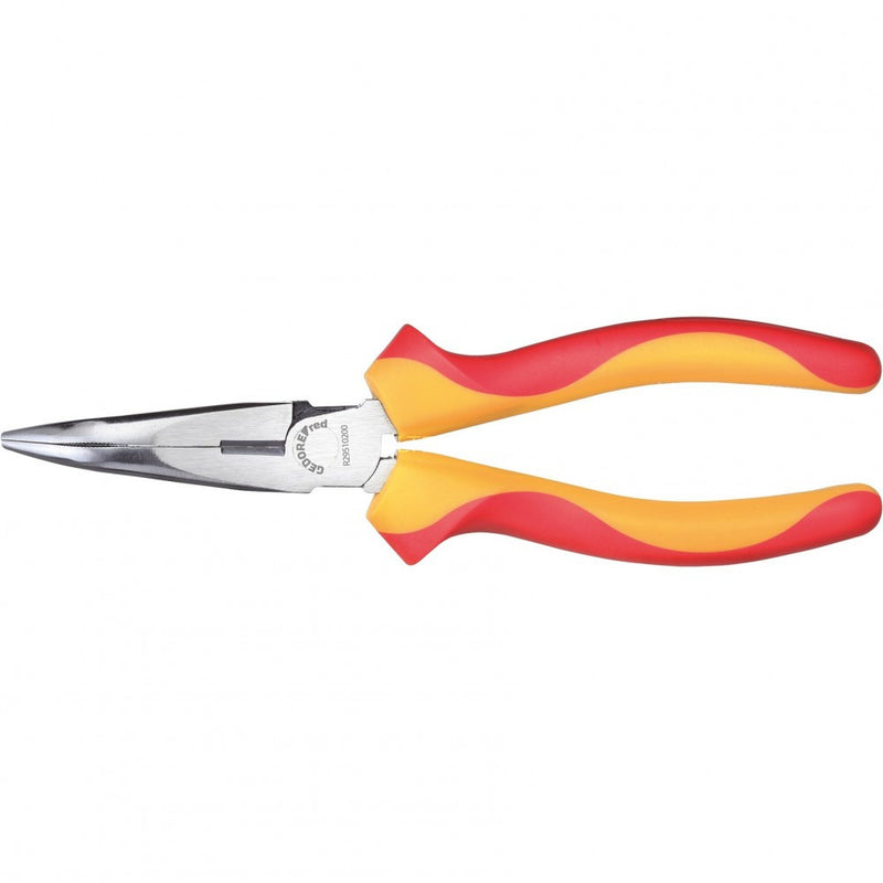 VDE Radio Pliers Bent 200mm 45°, 1000V Insulated (GEDORE R29510200)