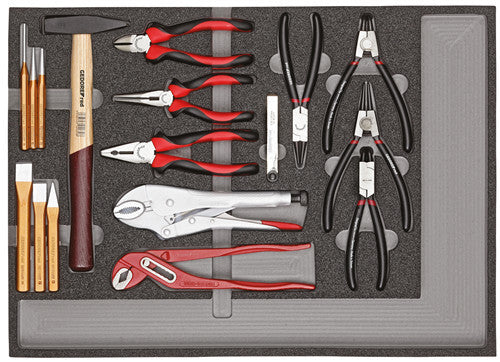 Tool module pliers+hammer 29-piece (GEDORE R22350001)