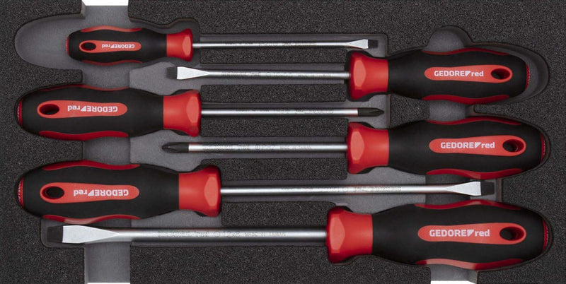 Screwdriver set module flat+PH 6-piece (GEDORE R22150013)