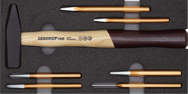 Hammer and punch set in module 7 pcs (GEDORE R22150019)