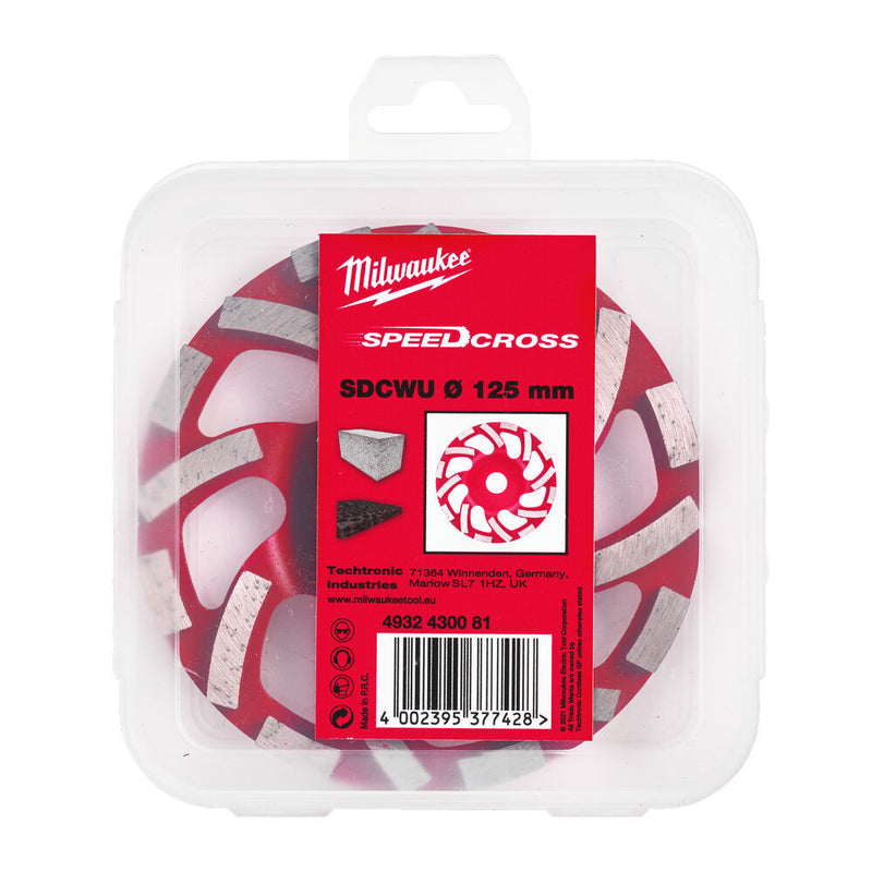 Gyémánt fazékkorong Speed Cross Univerzális  SDCWU 125 mm (MILWAUKEE 4932430081)