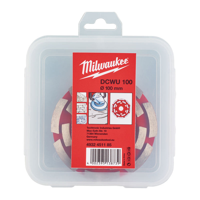 Gyémánt fazékkorong Univerzális duplasoros DCWU 100 mm (MILWAUKEE 4932451185)