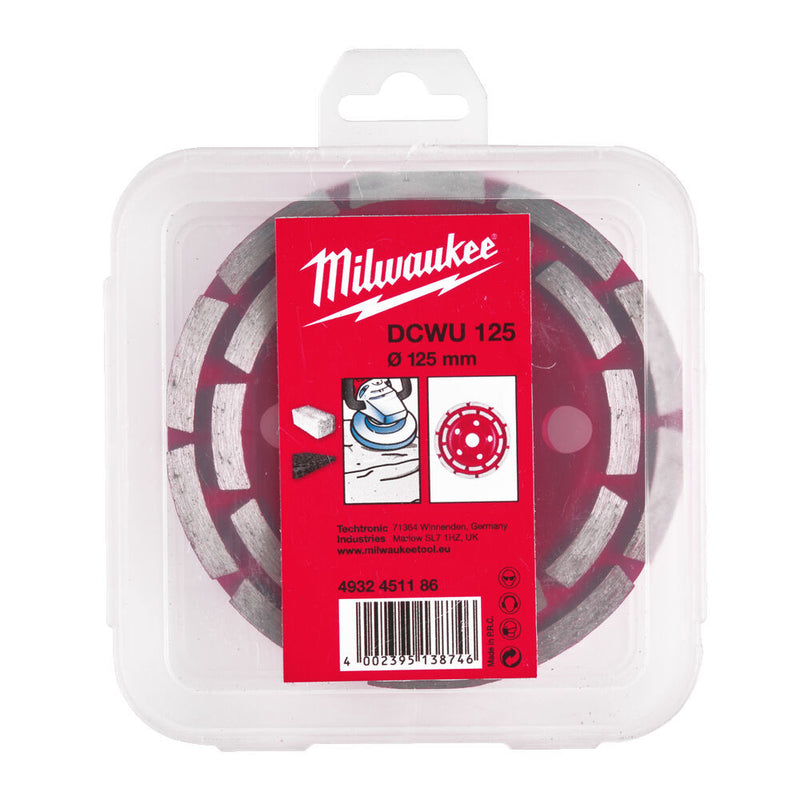 Gyémánt fazékkorong Univerzális duplasoros DCWU 125 mm (MILWAUKEE 4932451186)