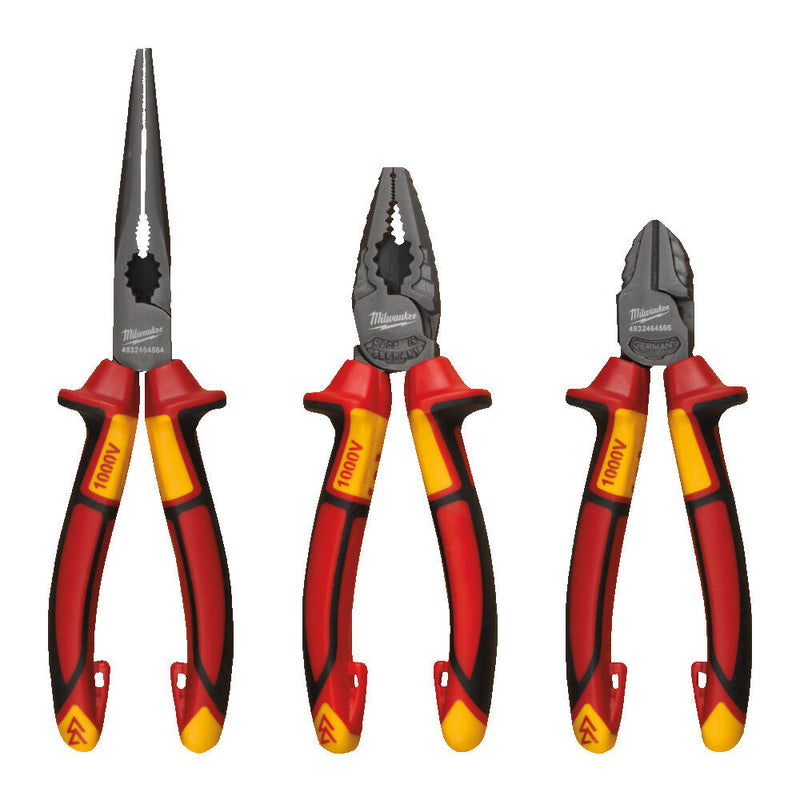 VDE Fogó készlet 3 részes (MILWAUKEE 4932464575)