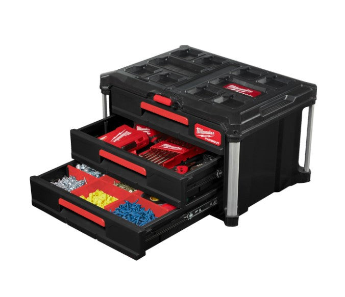 PACKOUT™ Tároló Láda 3 fiókos (MILWAUKEE 4932472130)