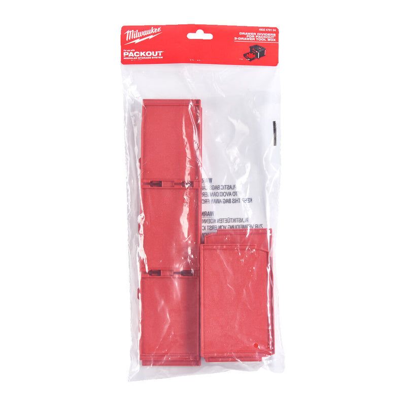 PACKOUT™ Elválasztó panelek 3 fiókos Tároló ládához (MILWAUKEE 4932479104)