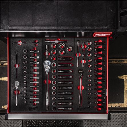 1/4" Ratchet and Socket Set 28 Pieces - in foam insert (MILWAUKEE 4932479824)