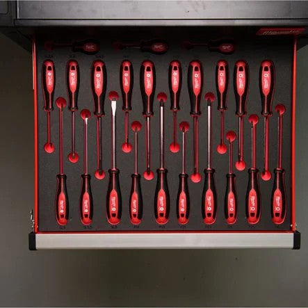 Csavarhúzó készlet 3 oldalú markolattal 23 részes készlet - habbetétben (MILWAUKEE 4932479830)