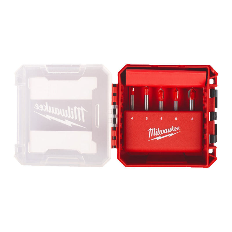 Üveg-és csempefúró készlet 5 db (MILWAUKEE 4932479948)