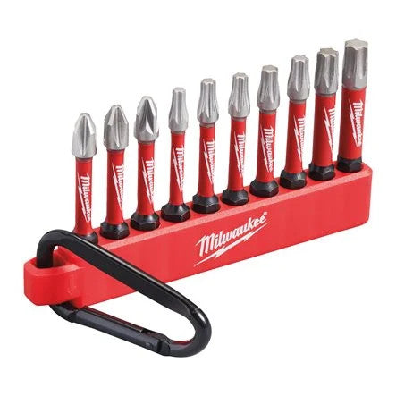 Karabineres Shockwave bit 10 részes (MILWAUKEE 4932480941)