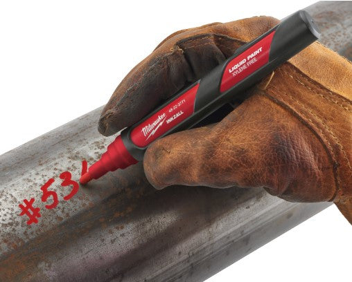 INKZALL™ Jelölő filc szelepes Piros (MILWAUKEE 4932492143)