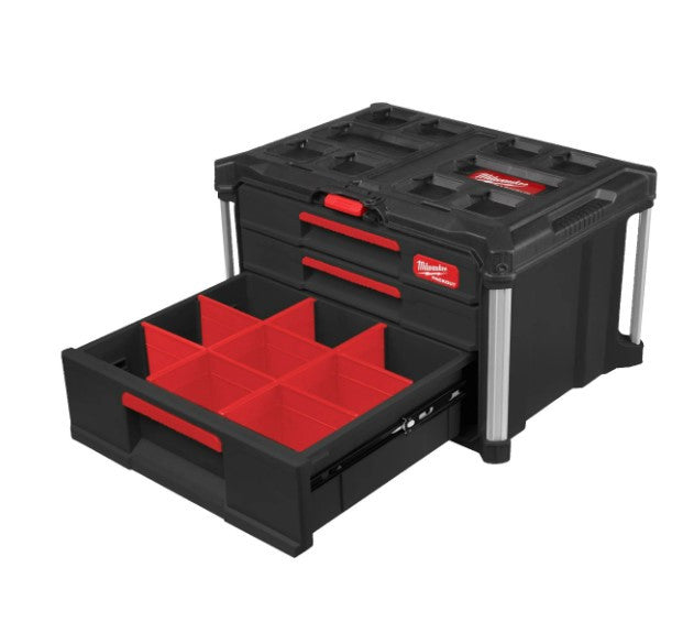 PACKOUT™ Tároló Láda 2+1 fiókos (MILWAUKEE 4932493190)