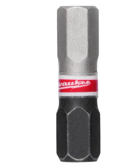 Shockwave bit Hex6 25mm (3db/cs) (MILWAUKEE 4932500382)