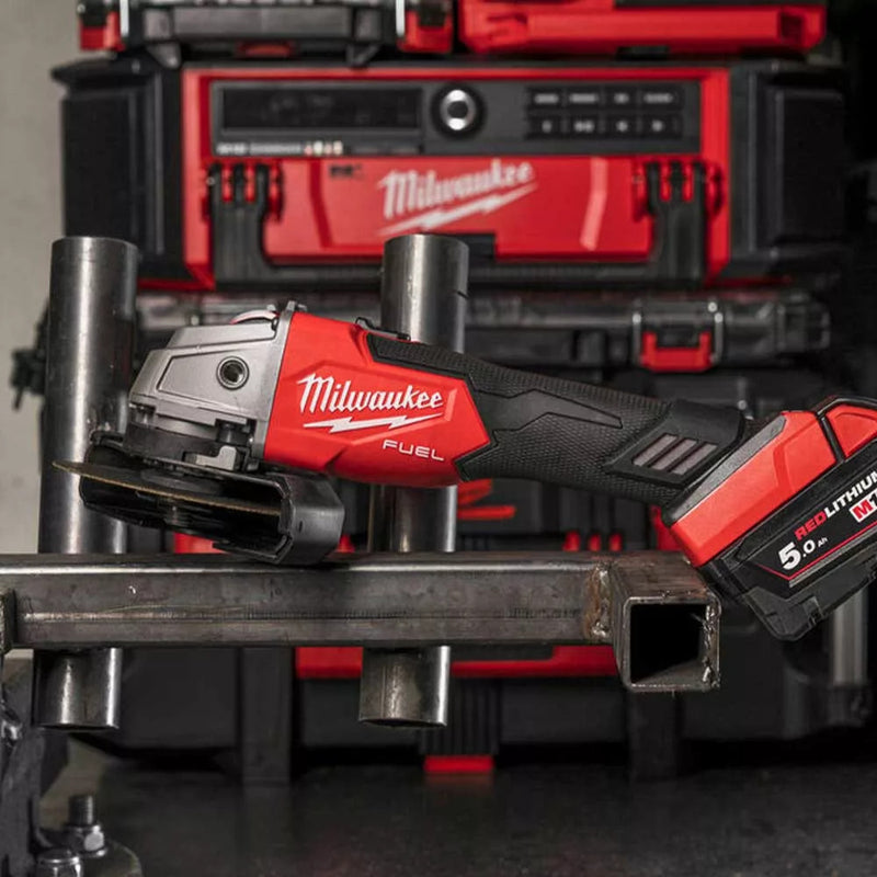 M18 FSAG125X-0X 125 MM SAROKCSISZOLÓ CSÚSZTATHATÓ KAPCSOLÓVAL (MILWAUKEE 4933478428)