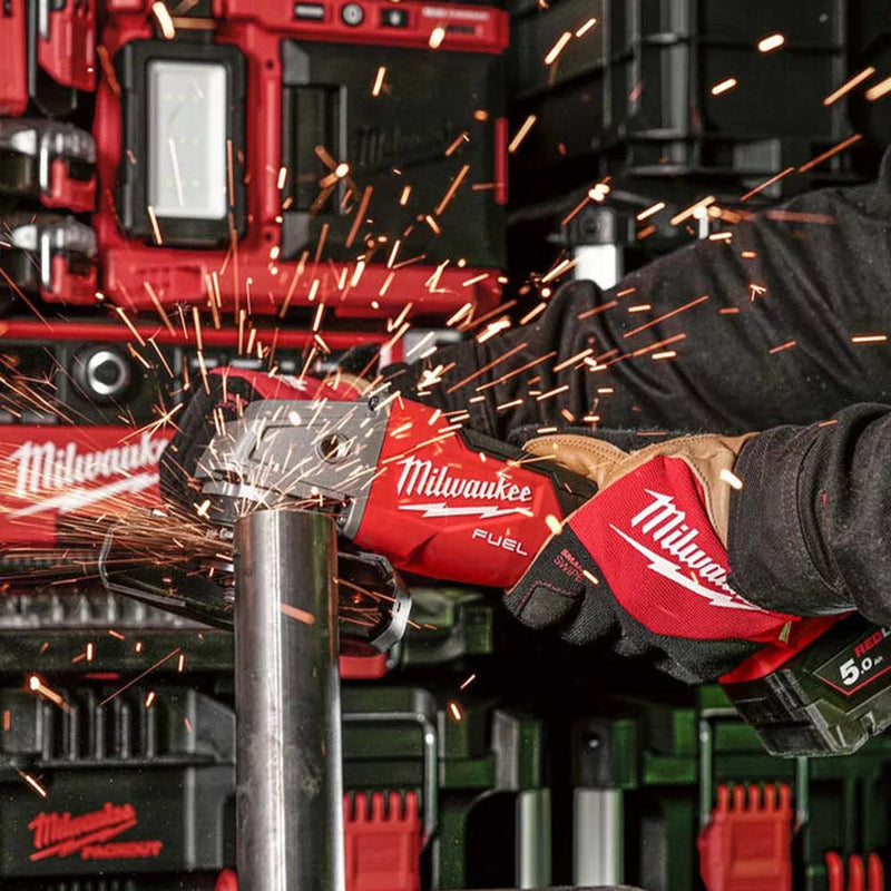 M18 FSAG125X-0X 125 MM SAROKCSISZOLÓ CSÚSZTATHATÓ KAPCSOLÓVAL (MILWAUKEE 4933478428)