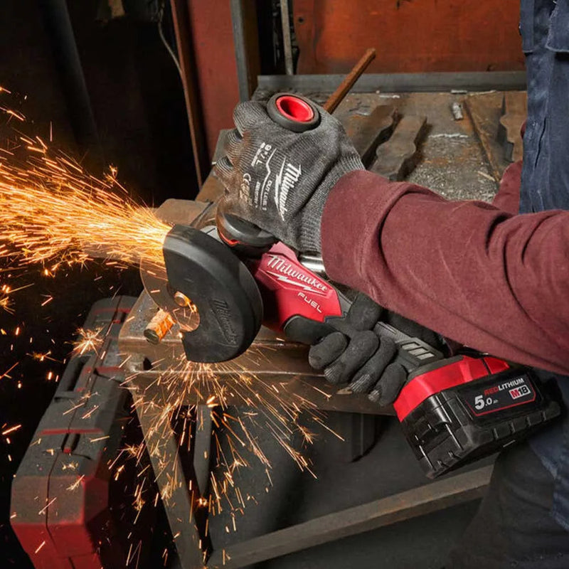 M18 FSAG125X-0X 125 MM SAROKCSISZOLÓ CSÚSZTATHATÓ KAPCSOLÓVAL (MILWAUKEE 4933478428)