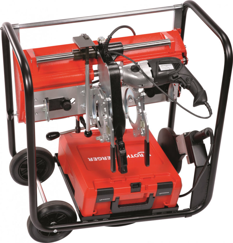 Elektromos műanyag csőhegesztő gép SANILINE P160 ROCASE Ø40-160mm, 1.85kW/230V (ROTHENBERGER 54004)