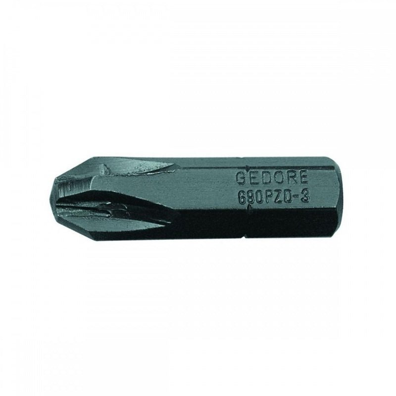 Kereszthornyú csavarhúzó bit PZD 3 (GEDORE 690 PZD 3 S-010)