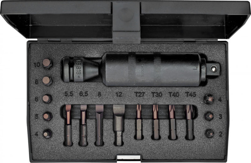Ütvecsavarozó készlet 1/2", 18részes (GEDORE K 1900-018)