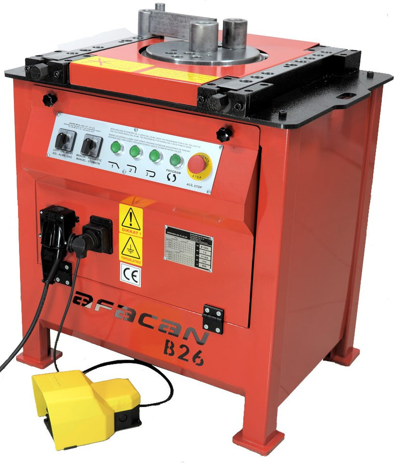 Electric Rebar Bending Machine 380V/1.5kW, Ø26mm (AF-B26)
