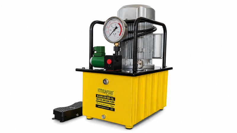 Egyszeres működésű elektromos hajtású tápegység (mágnesszelepes 700Bar-1.5kW/220V-12L) (B-630E-220-2HP-12L)