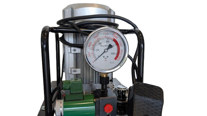 Egyszeres működésű elektromos hajtású tápegység (mágnesszelepes 700Bar-1.5kW/220V-12L) (B-630E-220-2HP-12L)