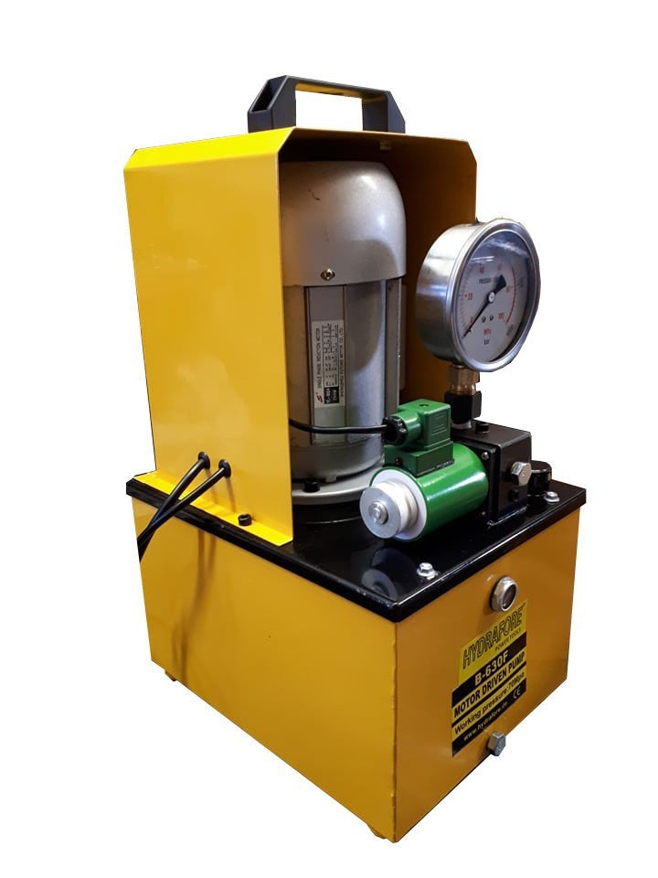 Egyszeres működésű elektromos hajtású tápegység (mágnesszelepes 700Bar-0.75kW/220V-8L) (B-630F-220-1HP-8L)