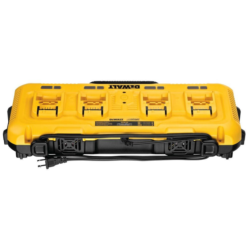 Fast Charger 4 ports simultaneously, 18V XR 54V 8A (DeWALT DCB104-QW)