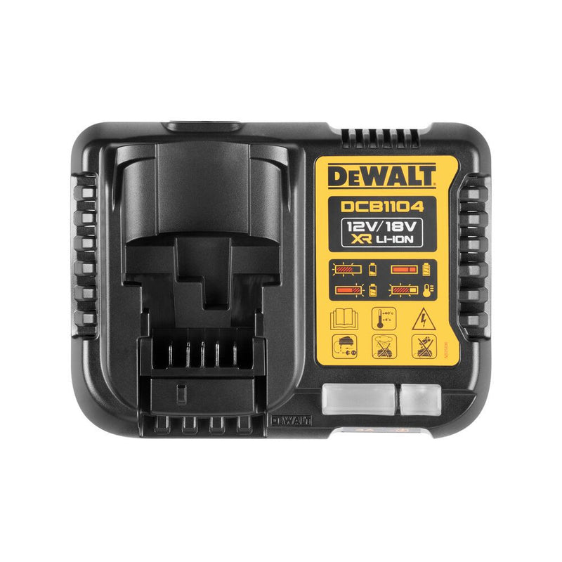 2x4Ah Akkumulátor + töltő, XR 18V (DeWALT DCB1104M2-QW)